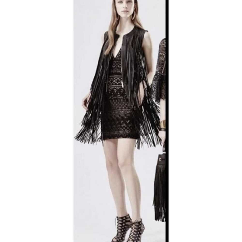 Elie Saab Leather cardi coat - image 3