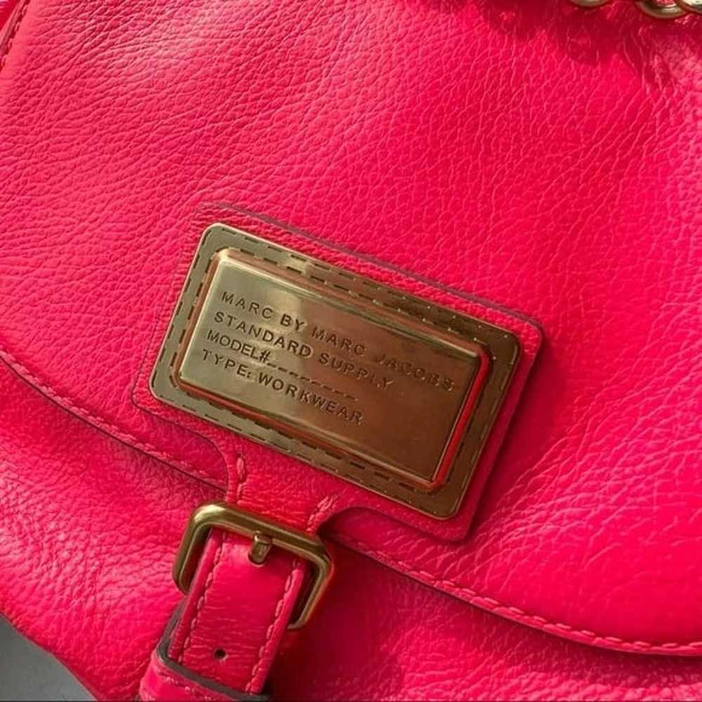 Vintage HOT PINK Marc Jacobs Diva Leather Cross B… - image 8