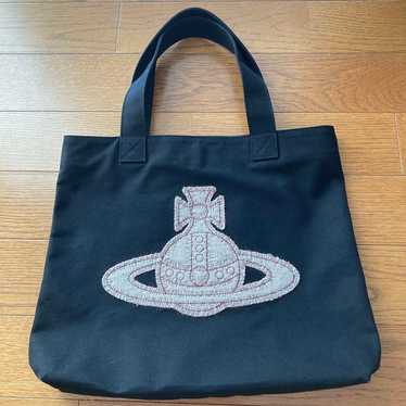 Vivienne Westwood Canvas Patch Tote Bag