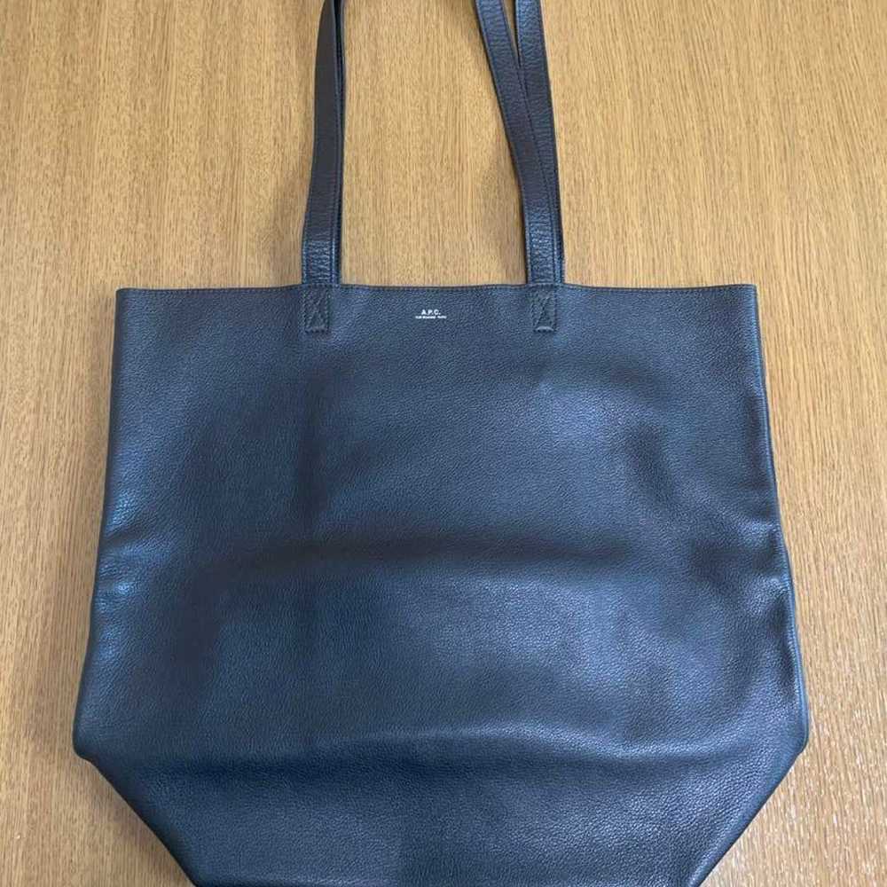 [With receipt] A.P.C cabas maiko leather tote - A… - image 2