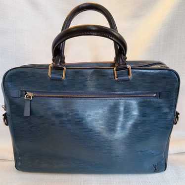 Louis Vuitton Blue Epi Porte documents bag