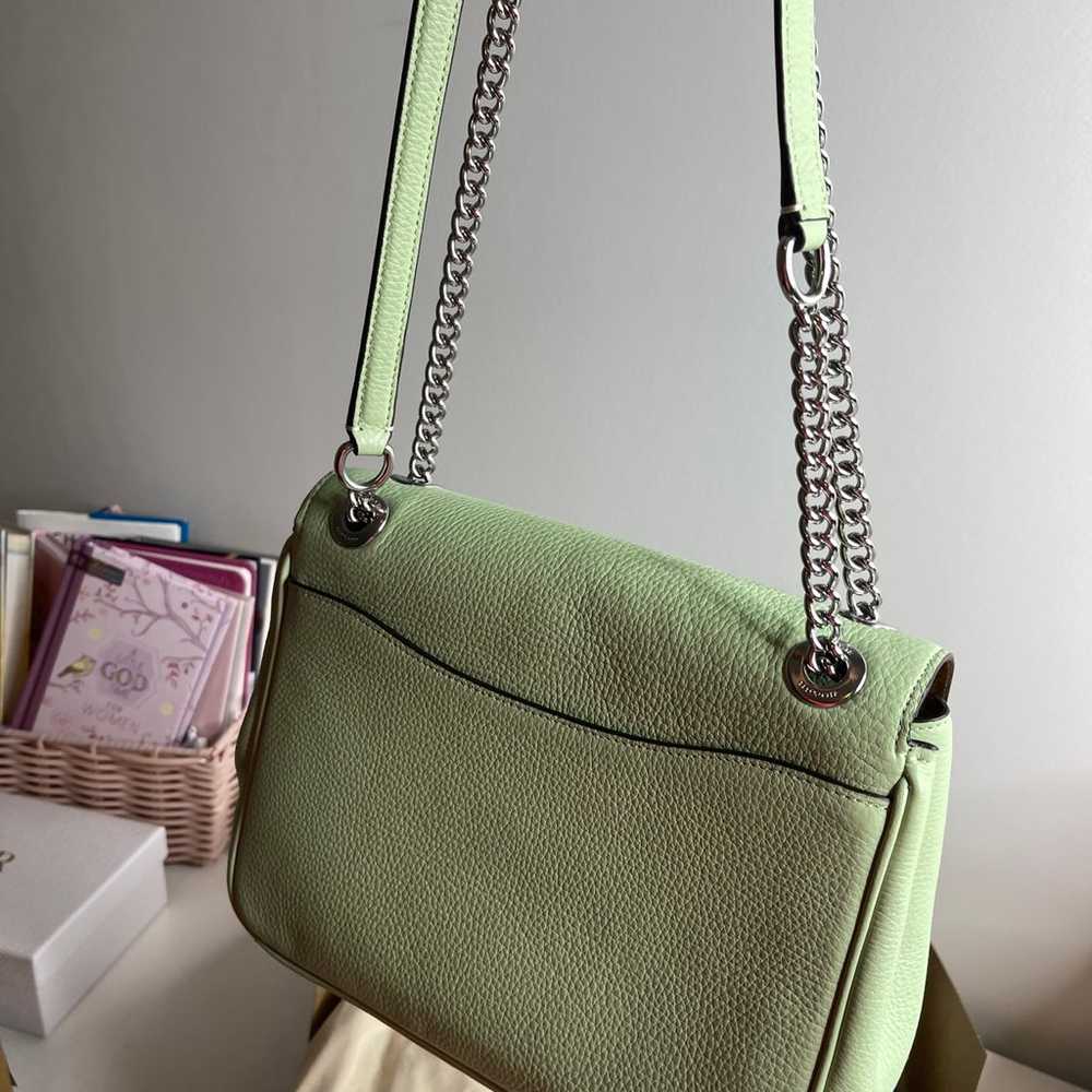 Coach Pistachio Flap Bag & Wrislet - image 4