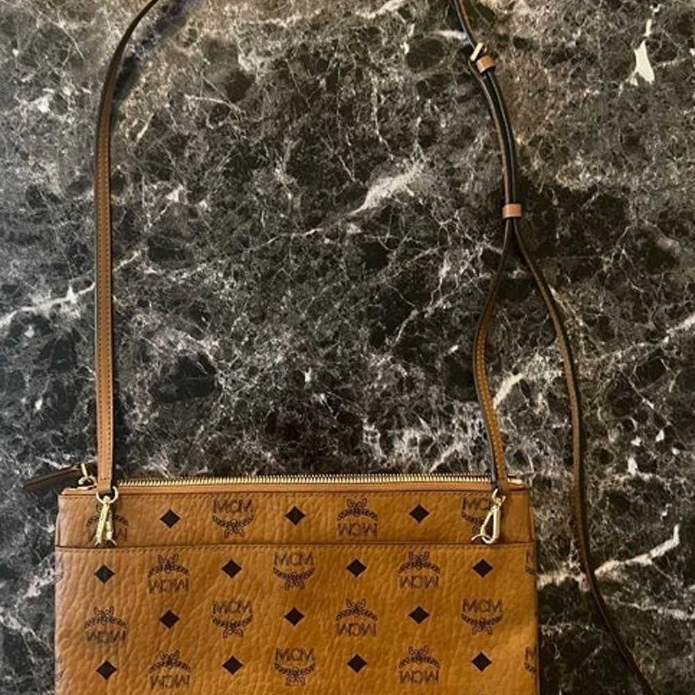 MCM Visetos Pouch Crossbody - image 2