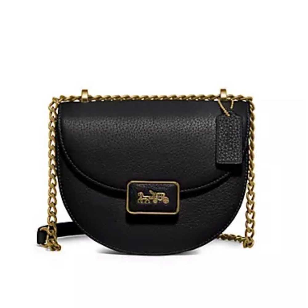 Coach - Allie leather saddle bag - image 1