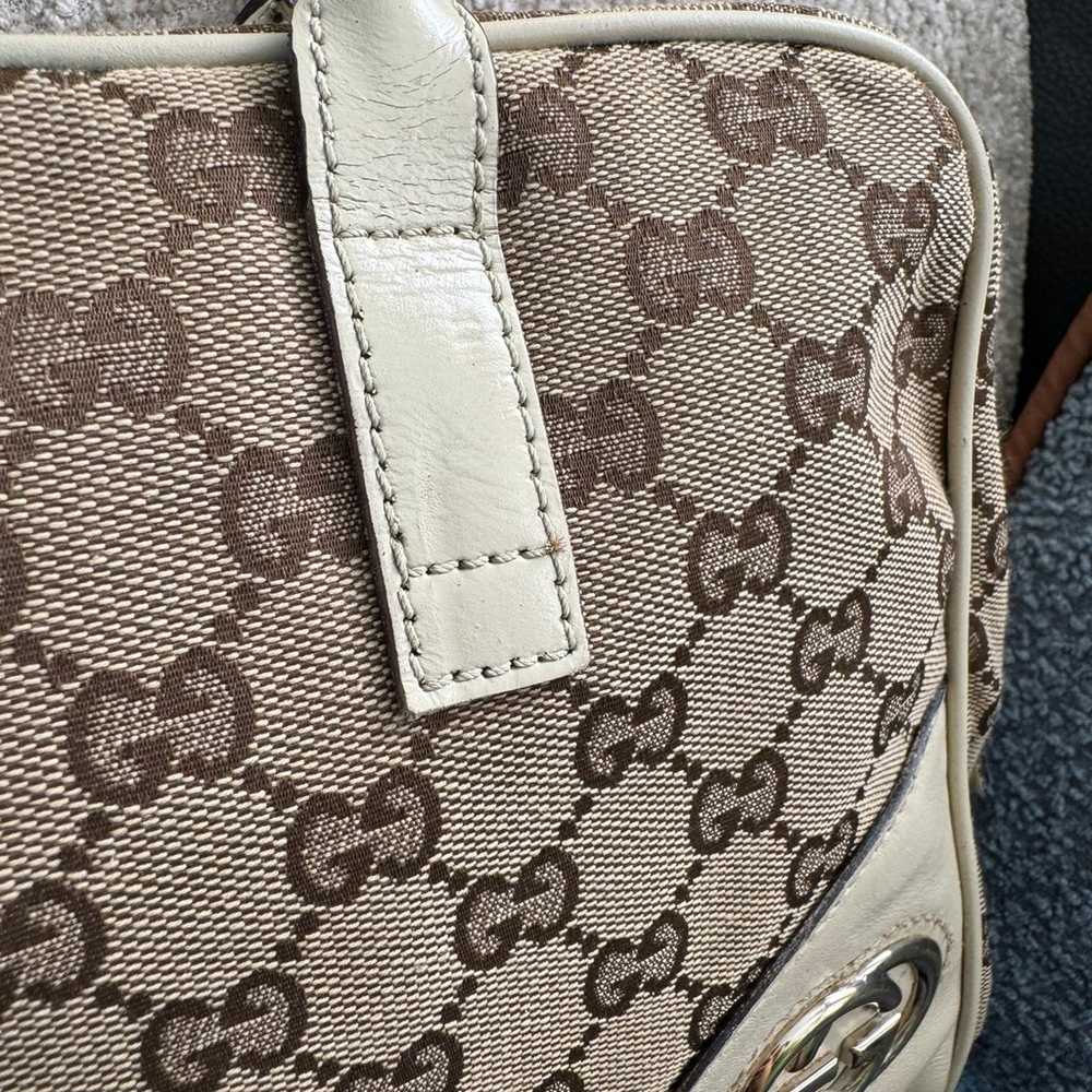 Authentic GUCCI GG Canvas Britt Shoulder Bag Bost… - image 5