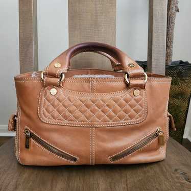 Celine Camel Leather Boogie Handbag