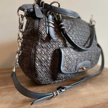 Coach Kristen woven leather crossbody bag - image 1