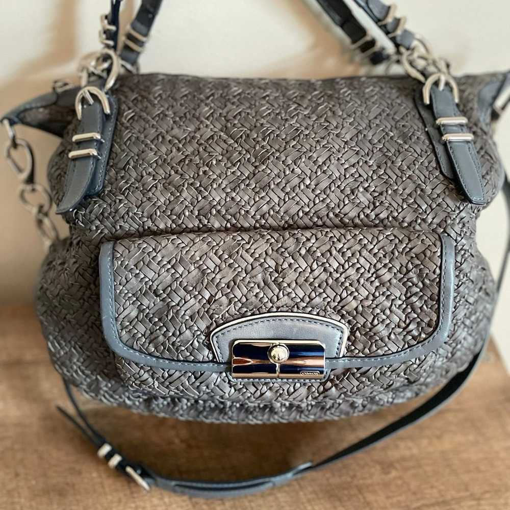 Coach Kristen woven leather crossbody bag - image 5