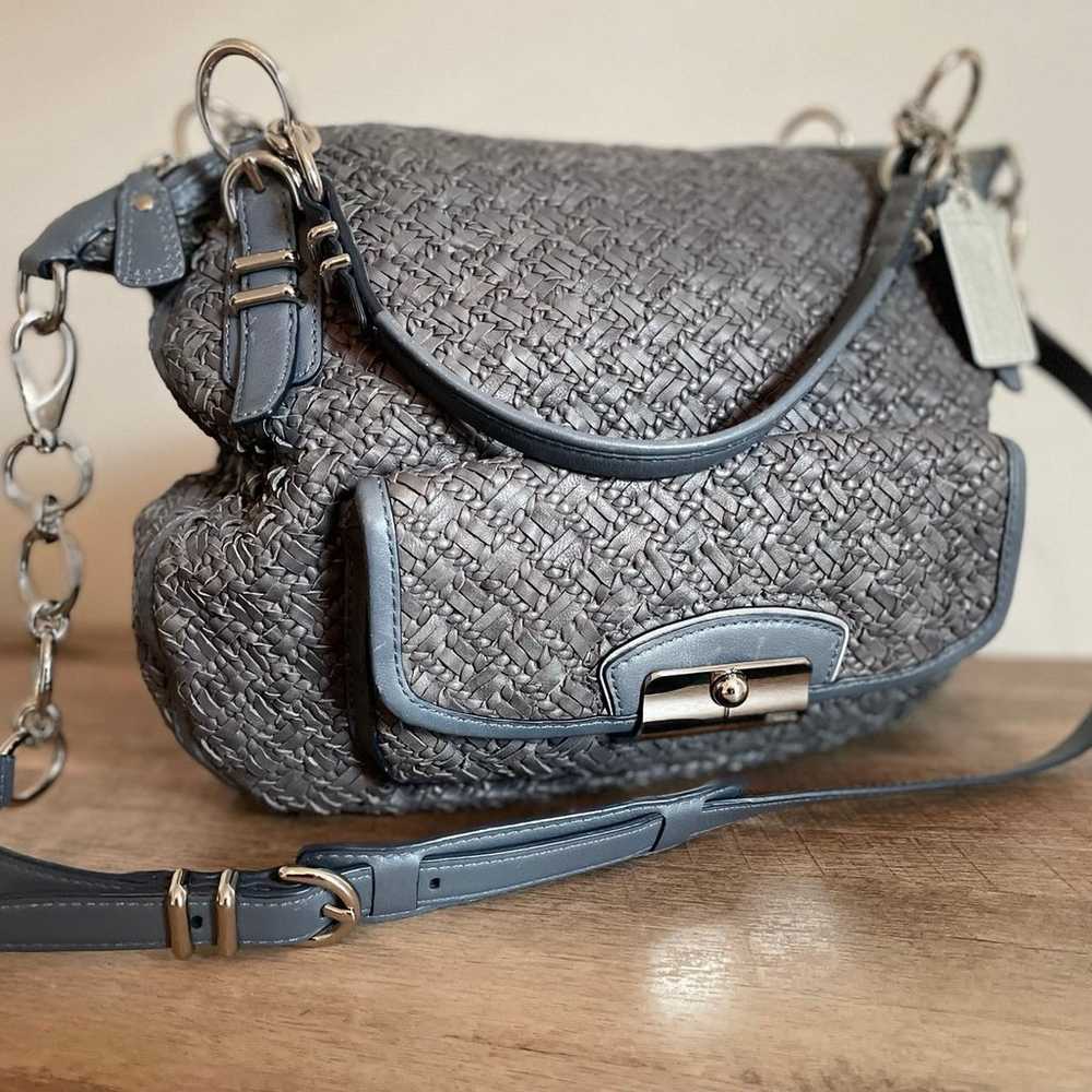 Coach Kristen woven leather crossbody bag - image 6