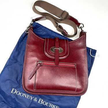 Deals Dooney and Bourke Florentine Toscana front stitch hobo in Ginger