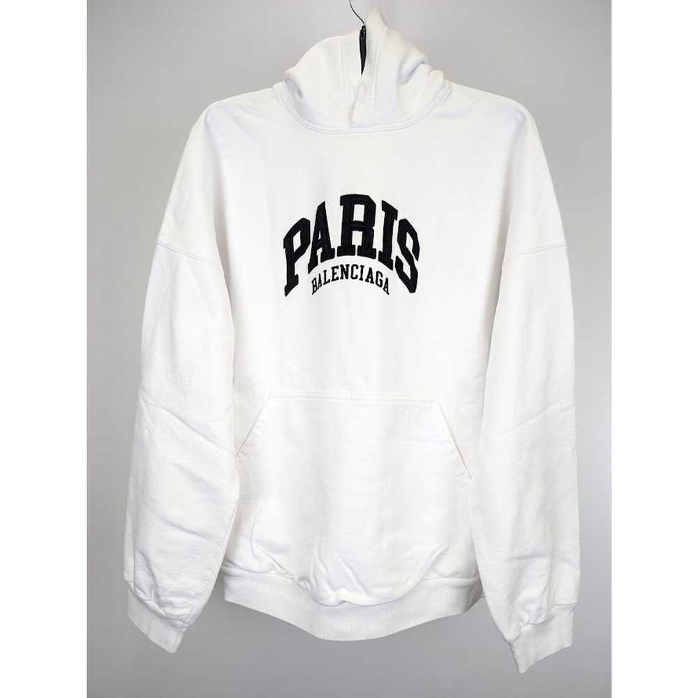 Balenciaga o1rshd1 Paris Balenciaga Logo Hoodie i… - image 3