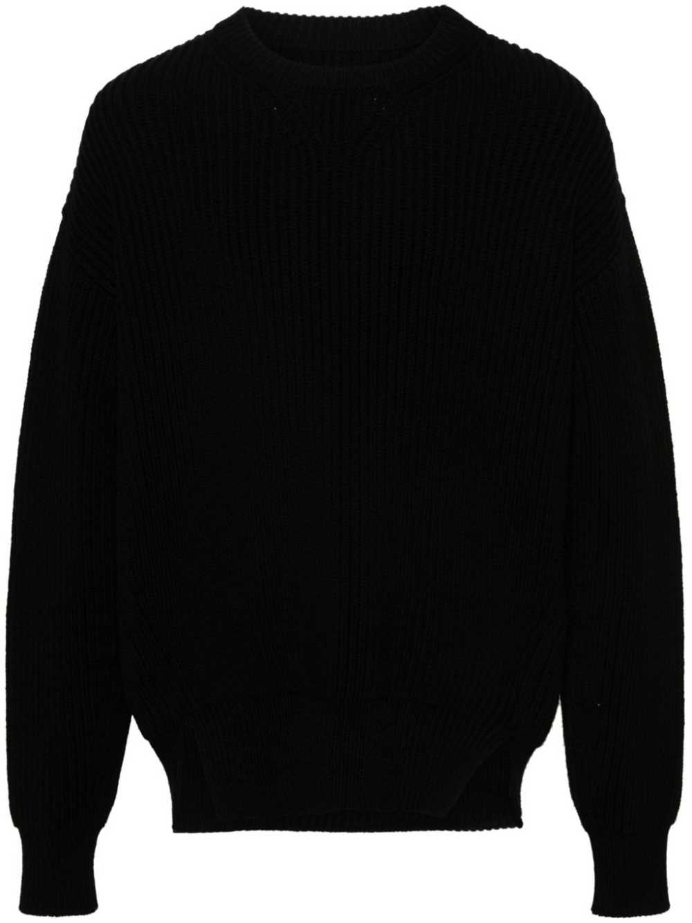 Jil Sander o1y1124 Ribbed Wool Jumper in Black - image 1