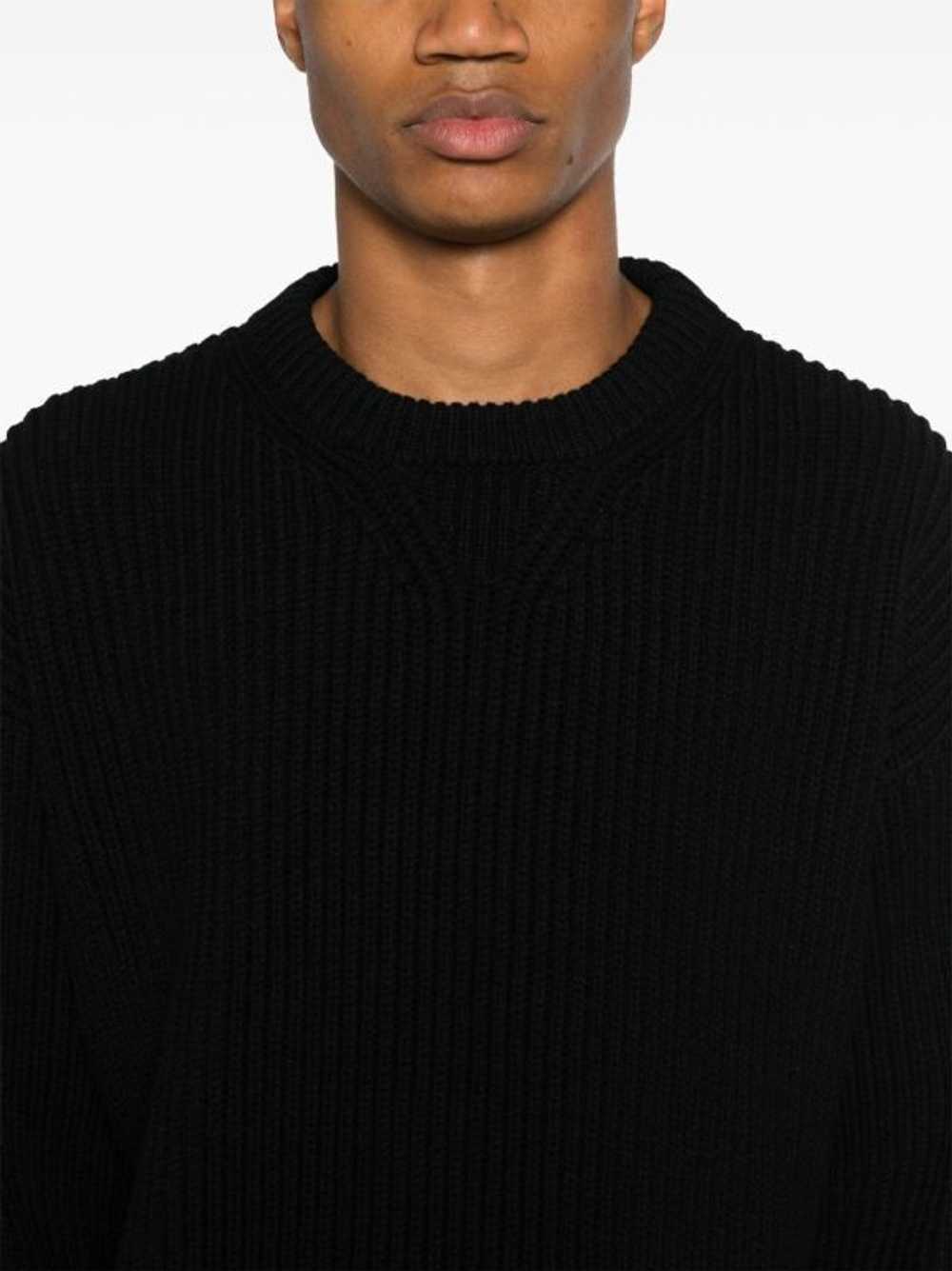 Jil Sander o1y1124 Ribbed Wool Jumper in Black - image 5