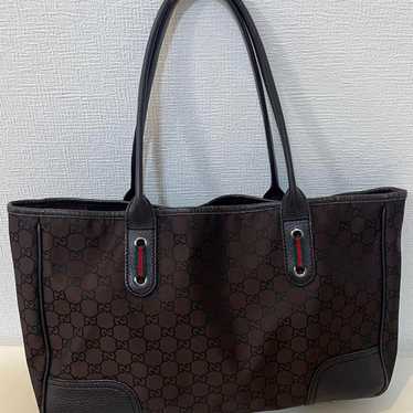 GUCCI 293592 GG Coated Canvas Tote Bag - image 1