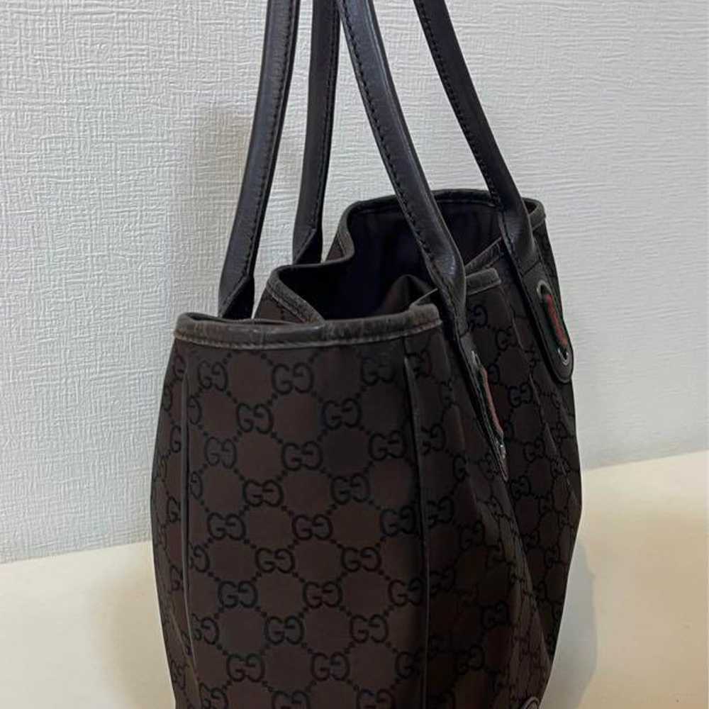 GUCCI 293592 GG Coated Canvas Tote Bag - image 5