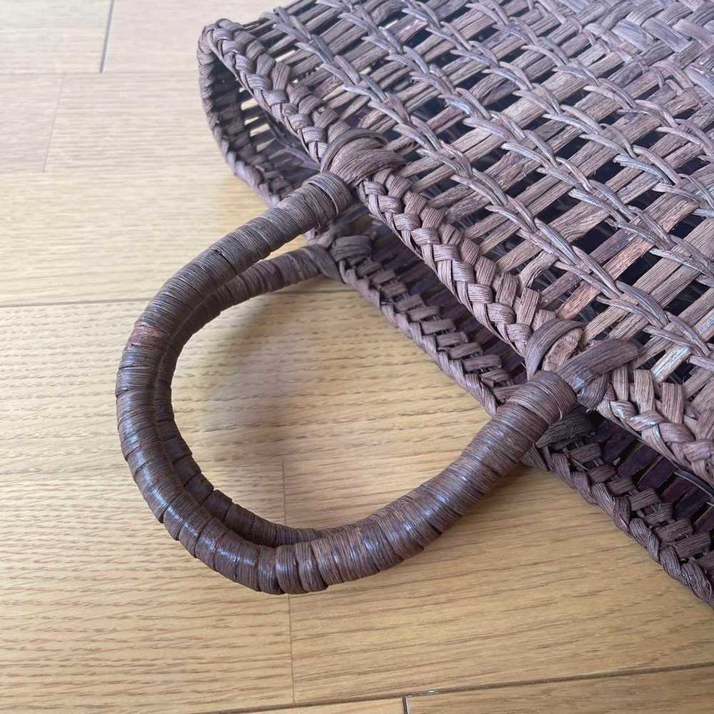 Mountain grapes basket bag made in Japan with inn… - image 7