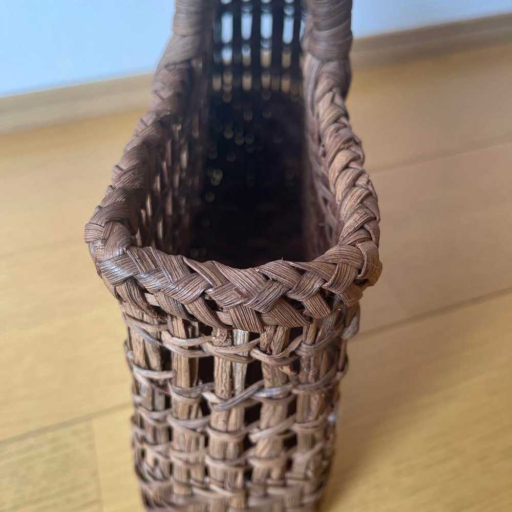 Mountain grapes basket bag made in Japan with inn… - image 8