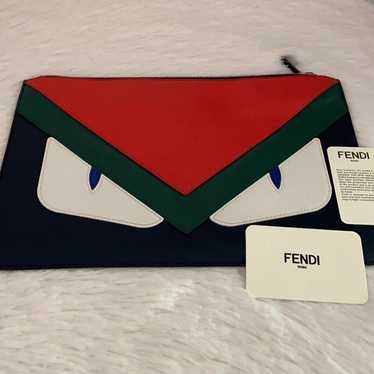 Fendi Monster Leather Pouch