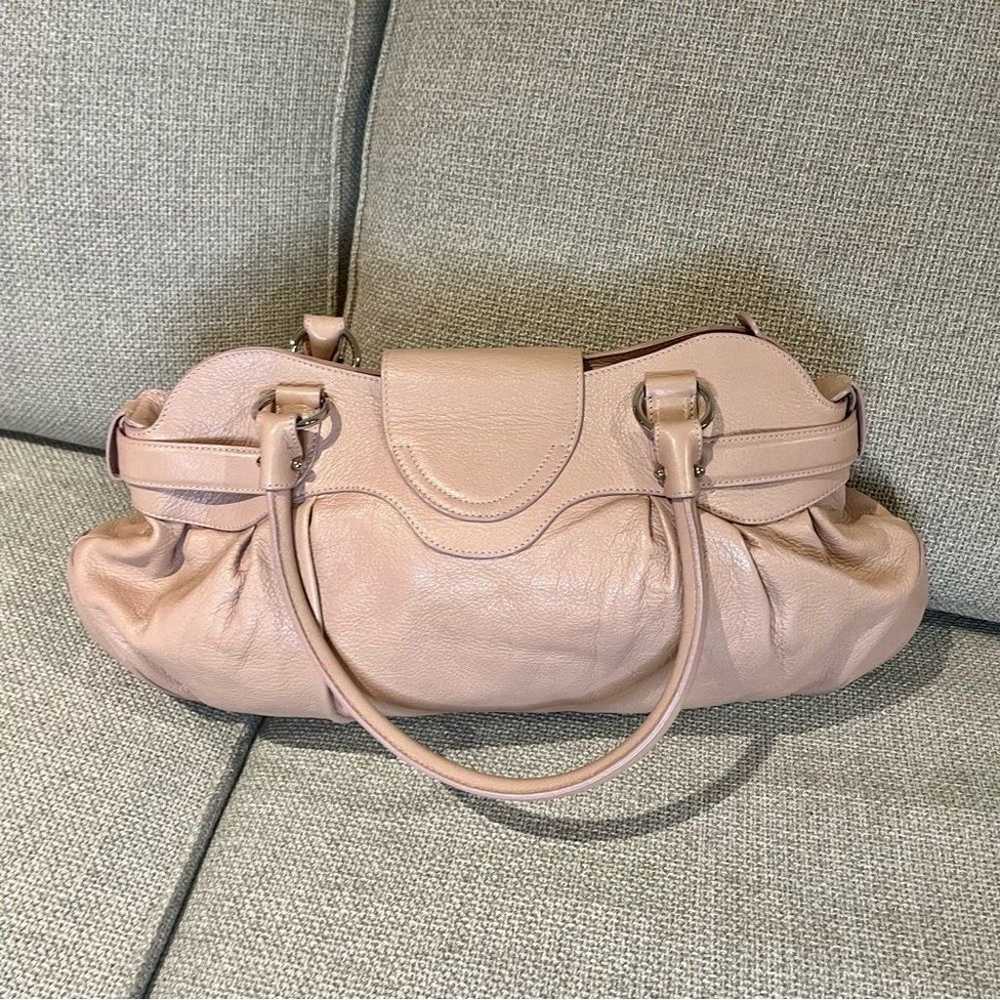 Salvatore Ferragamo pink leather shoulder bag - image 4