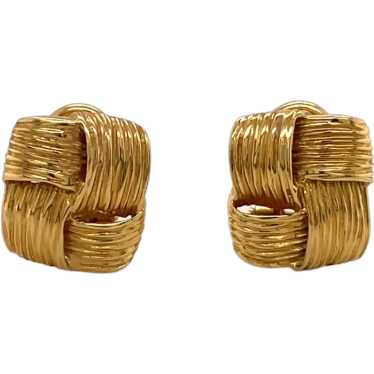 18K Yellow Gold Earring