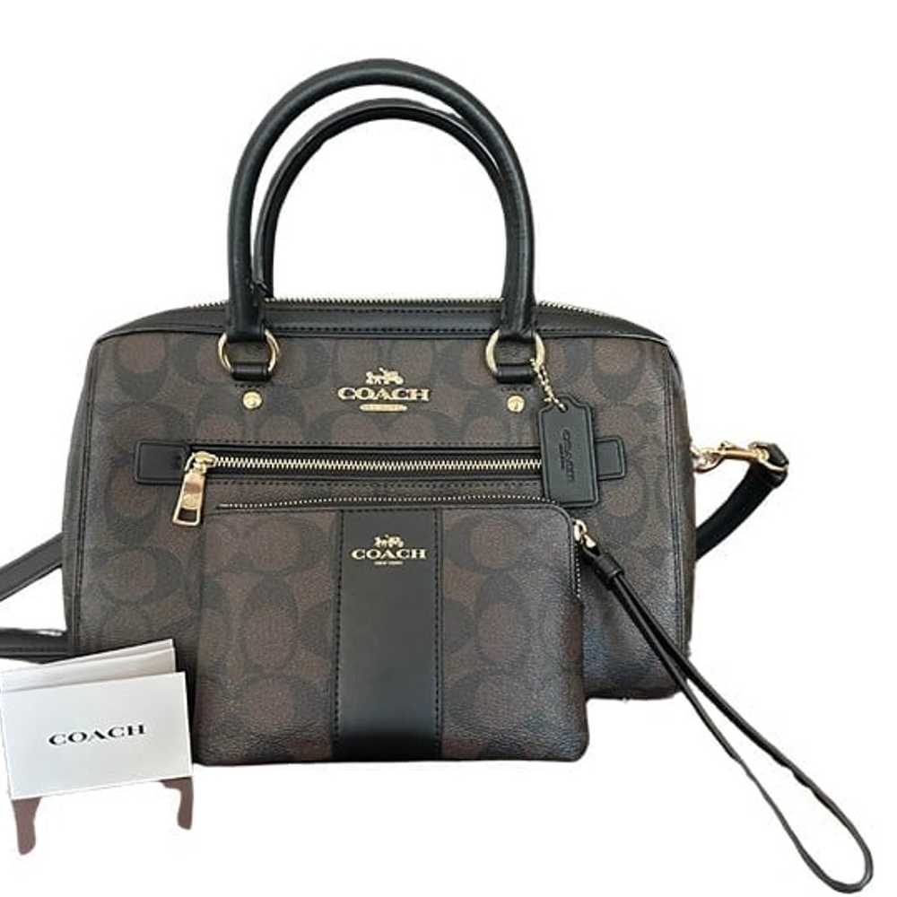 Coach Handbag and Wristlet - image 1