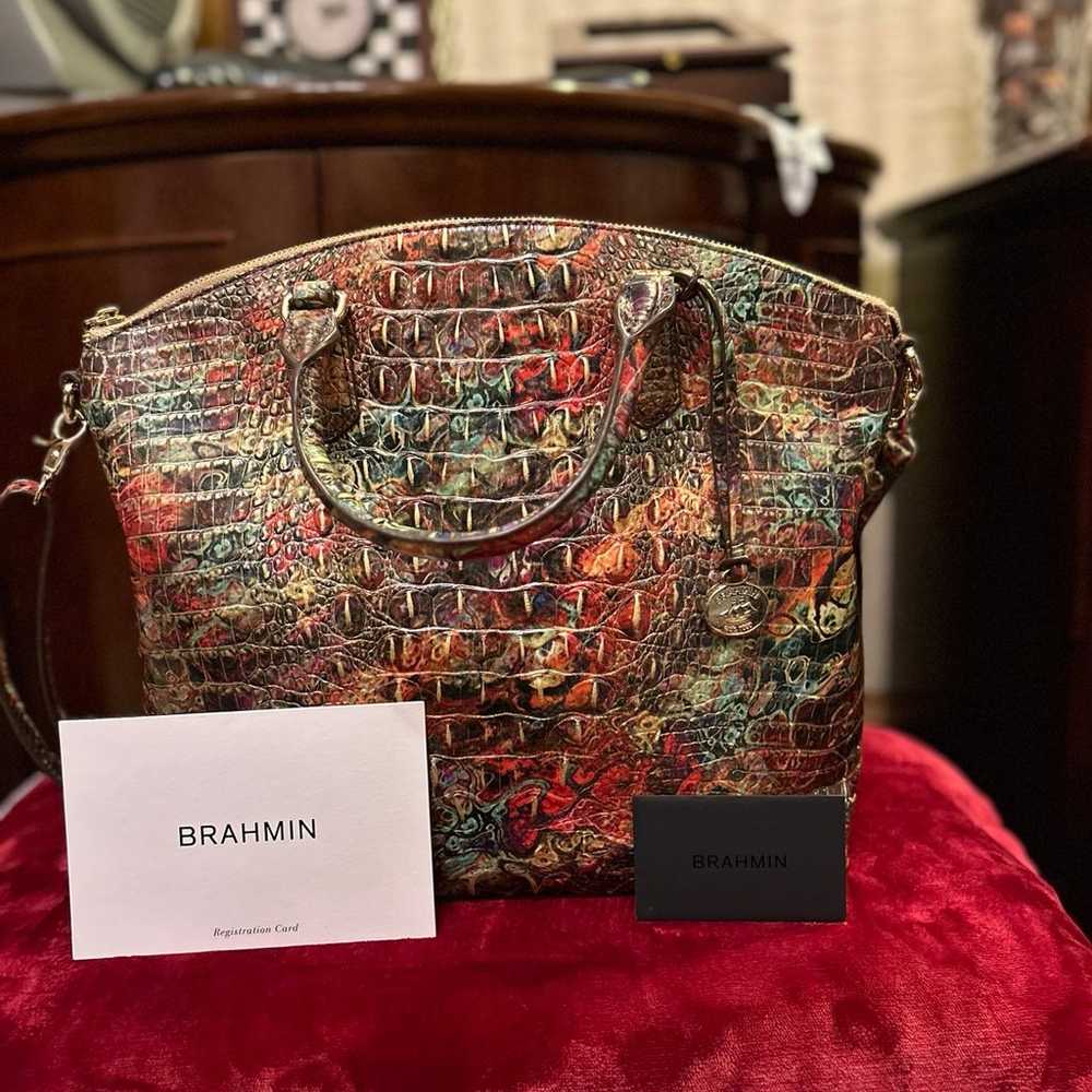 BRAHMIN Large Duxbury Satchel Ammolite Melbourne - image 1