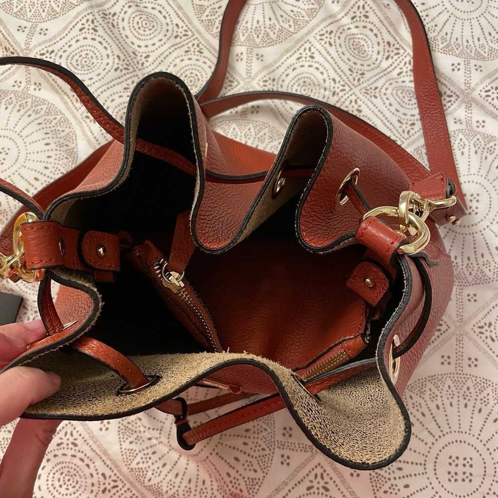 Valentino Leather Bucket Bag - image 7