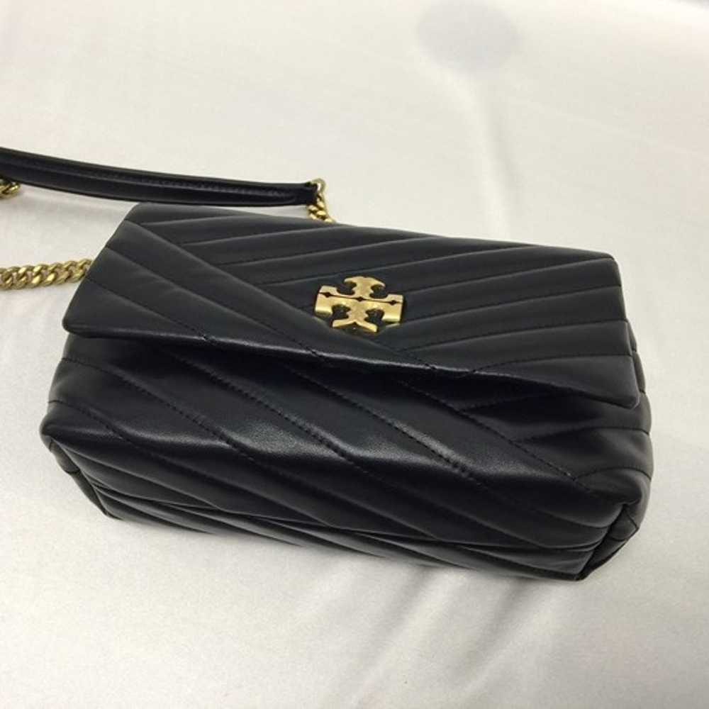 Tory Burch Kira Chevron Chain Wallet Black - image 4