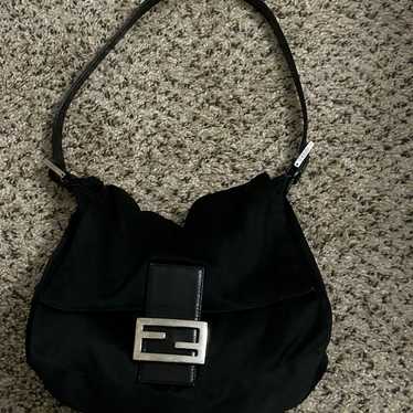 Fendi cheapest Neoprene Hobo Bag Silver FF AS IS