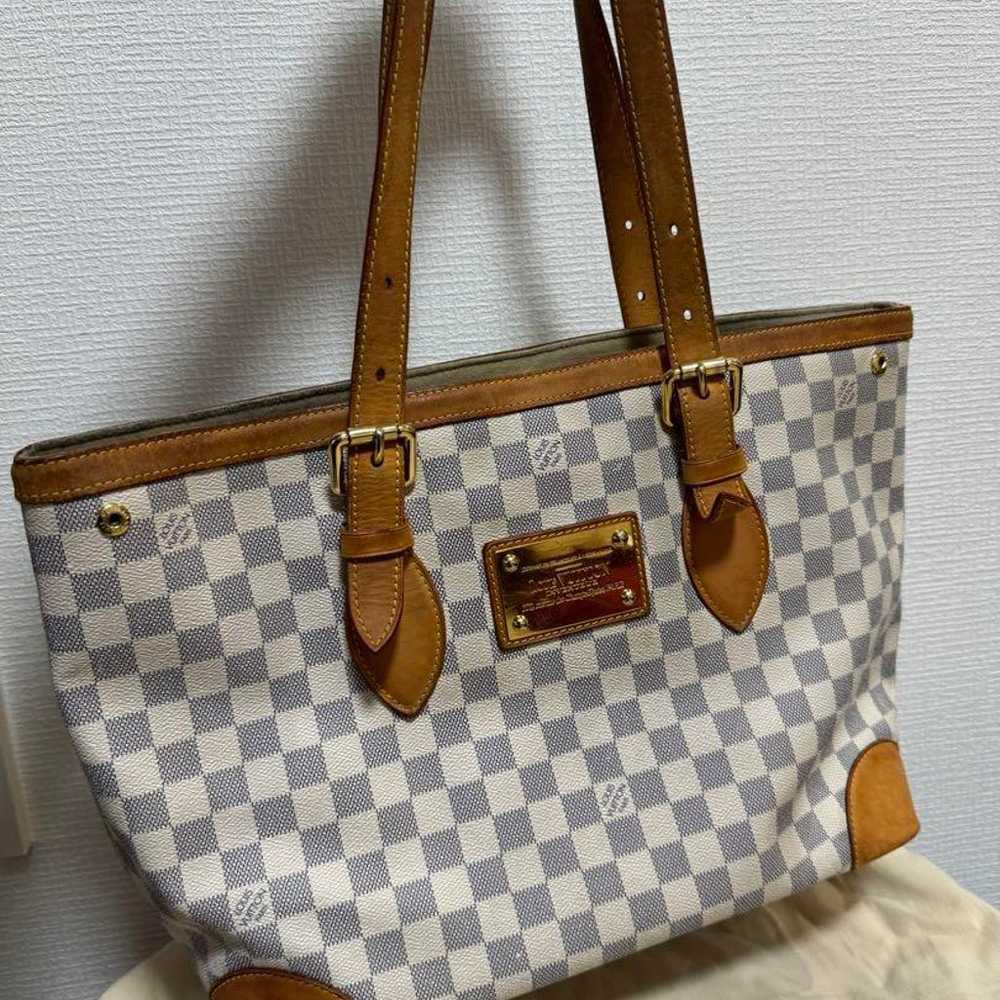 LOUIS VUITTON Handbag Damier Azur Hampstead MM - image 1