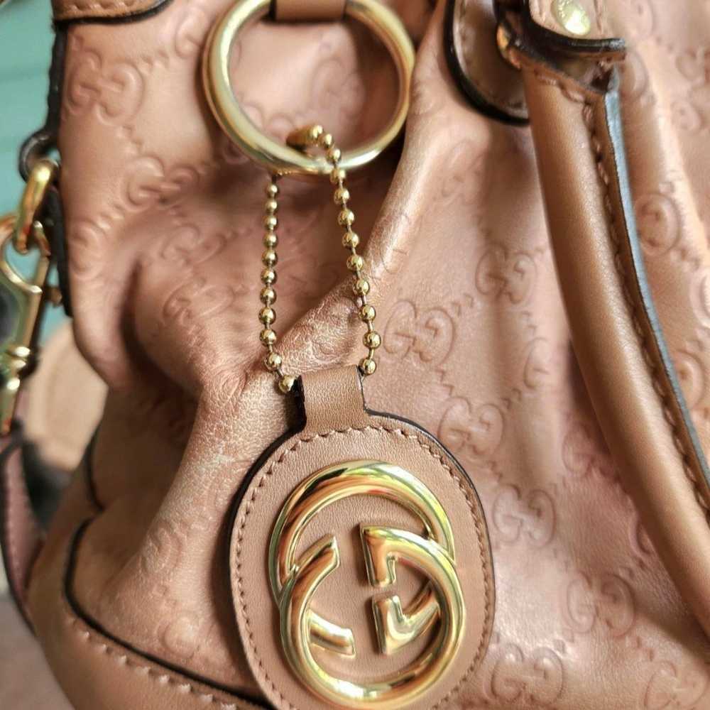 Gucci leather tote bag with sholder strap and Dus… - image 5