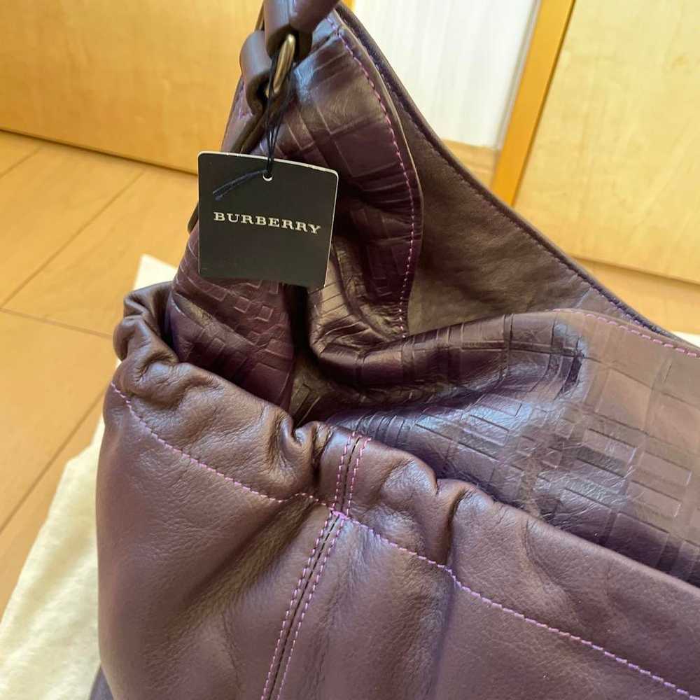 Brand new, unused BURBERRY purple leather bag, ma… - image 9