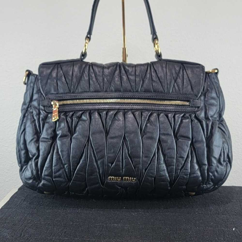 MIU MIU Matelassé Leather Flap 2way Satchel - image 6