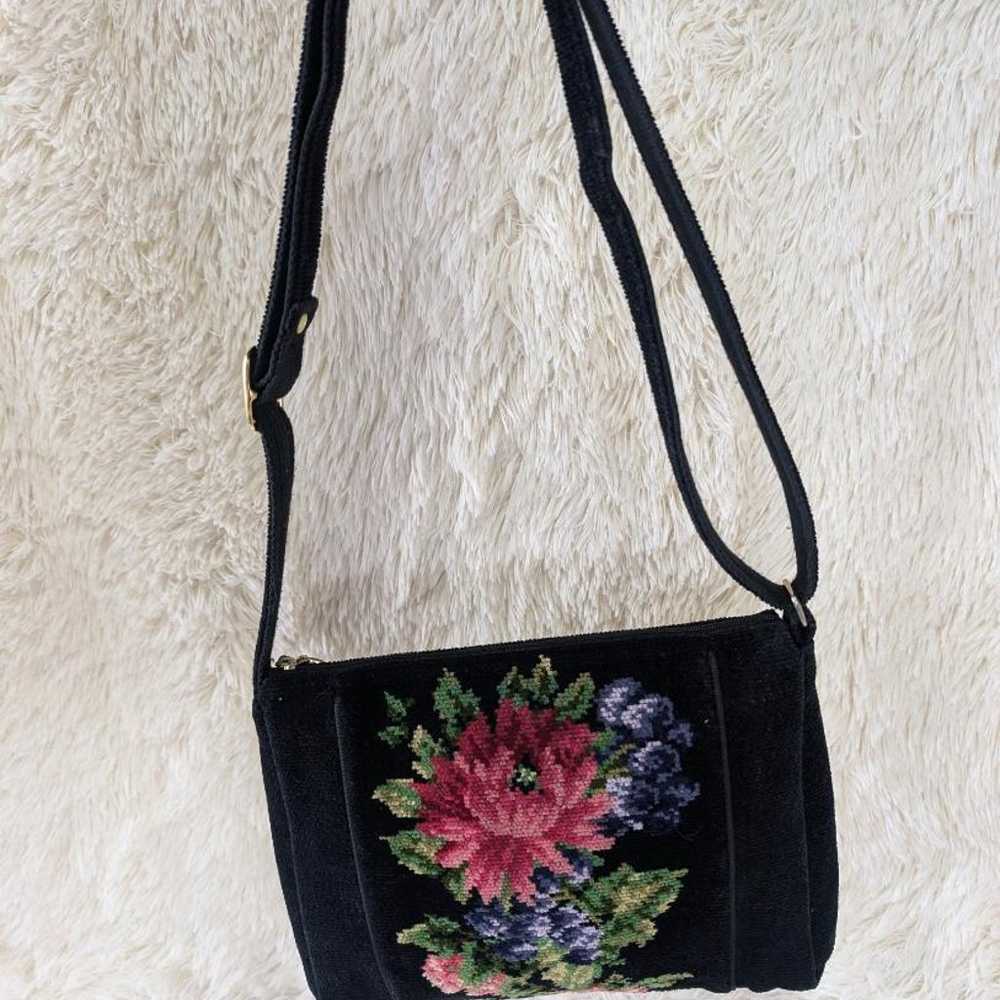 Beautiful item - FEILER Shoulder Bag - Black - Fl… - image 2