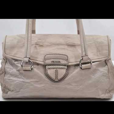 Prada leather easy shoulder bag - image 1