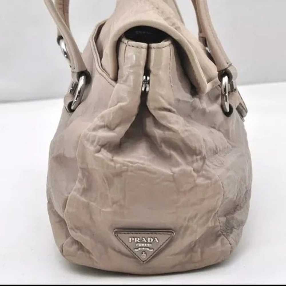 Prada leather easy shoulder bag - image 4