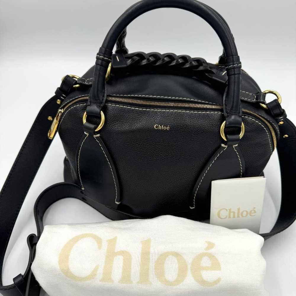 Chloe Leather Dahlia 2WAY Hand Shoulder Bag - image 1