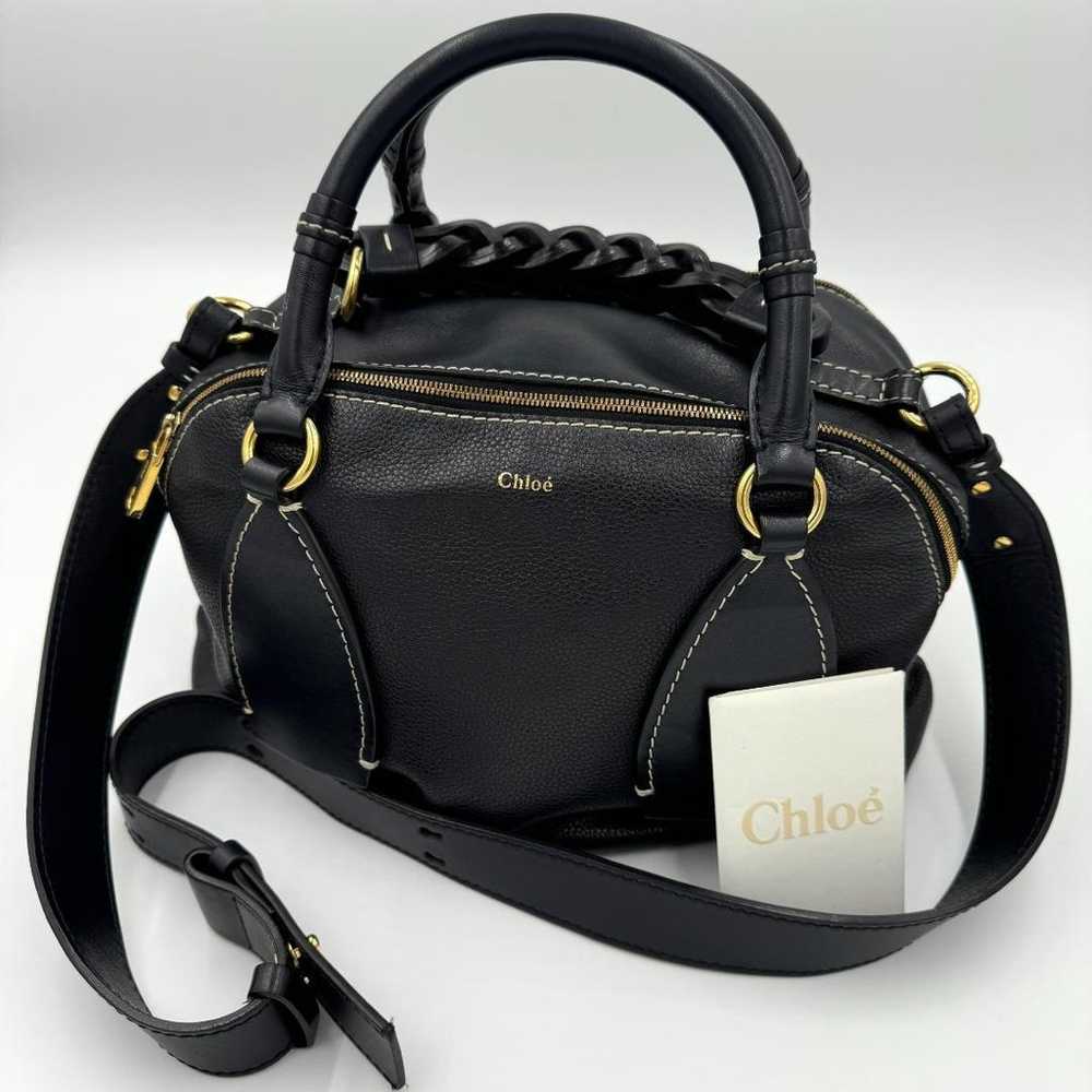 Chloe Leather Dahlia 2WAY Hand Shoulder Bag - image 2