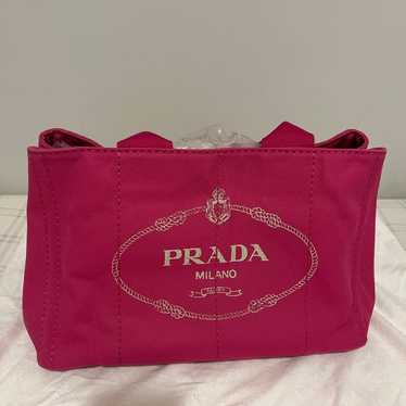 Prada canapa tote bag