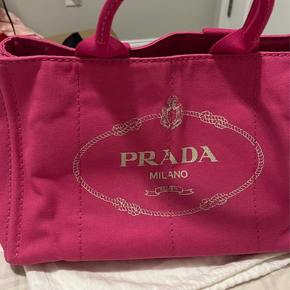 Prada canapa tote bag - image 2