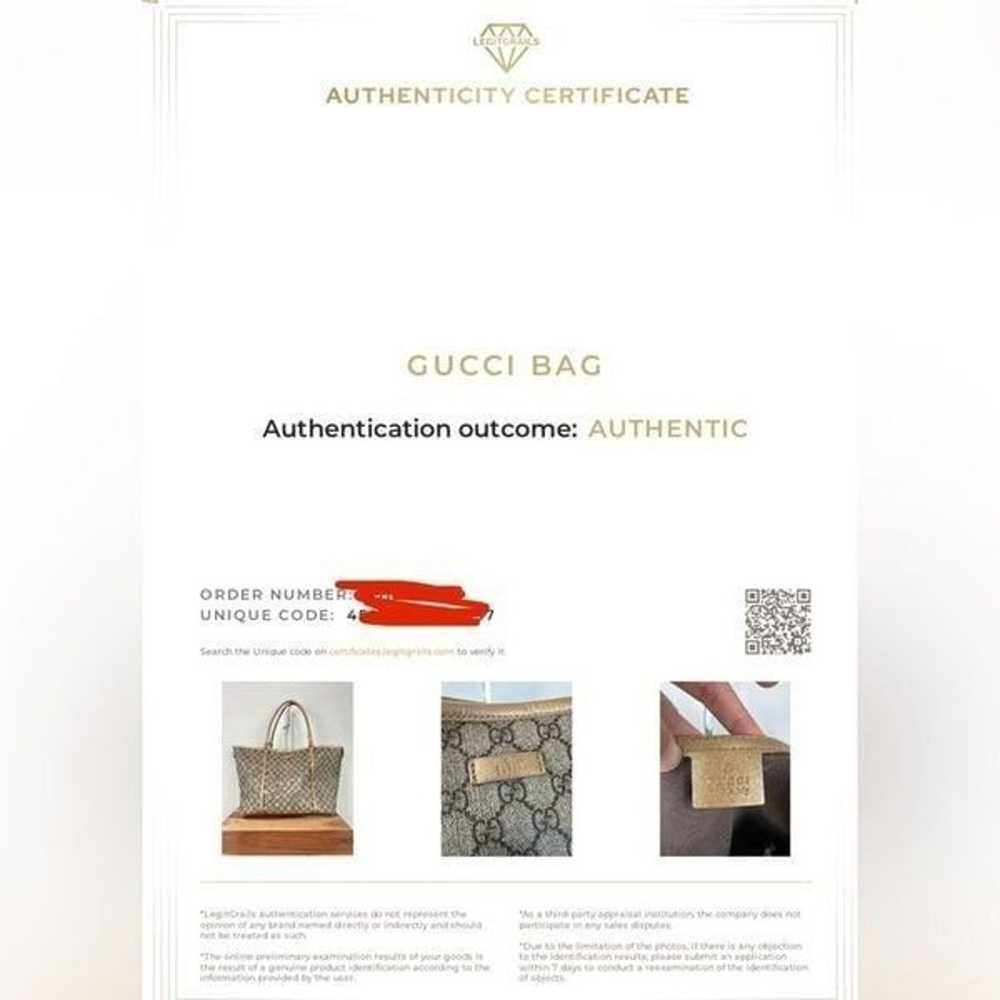 Pre-Owned Pre-owned Gucci GG Supreme Tote Bag 197… - image 12