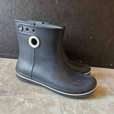 Crocs Jaunt shorty rain boots black 10