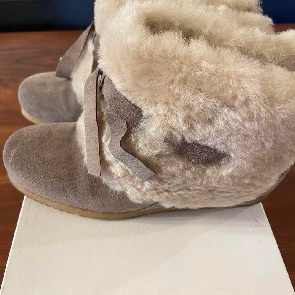 Fabio Rusconi Mouton Boots Gray Suede - image 2