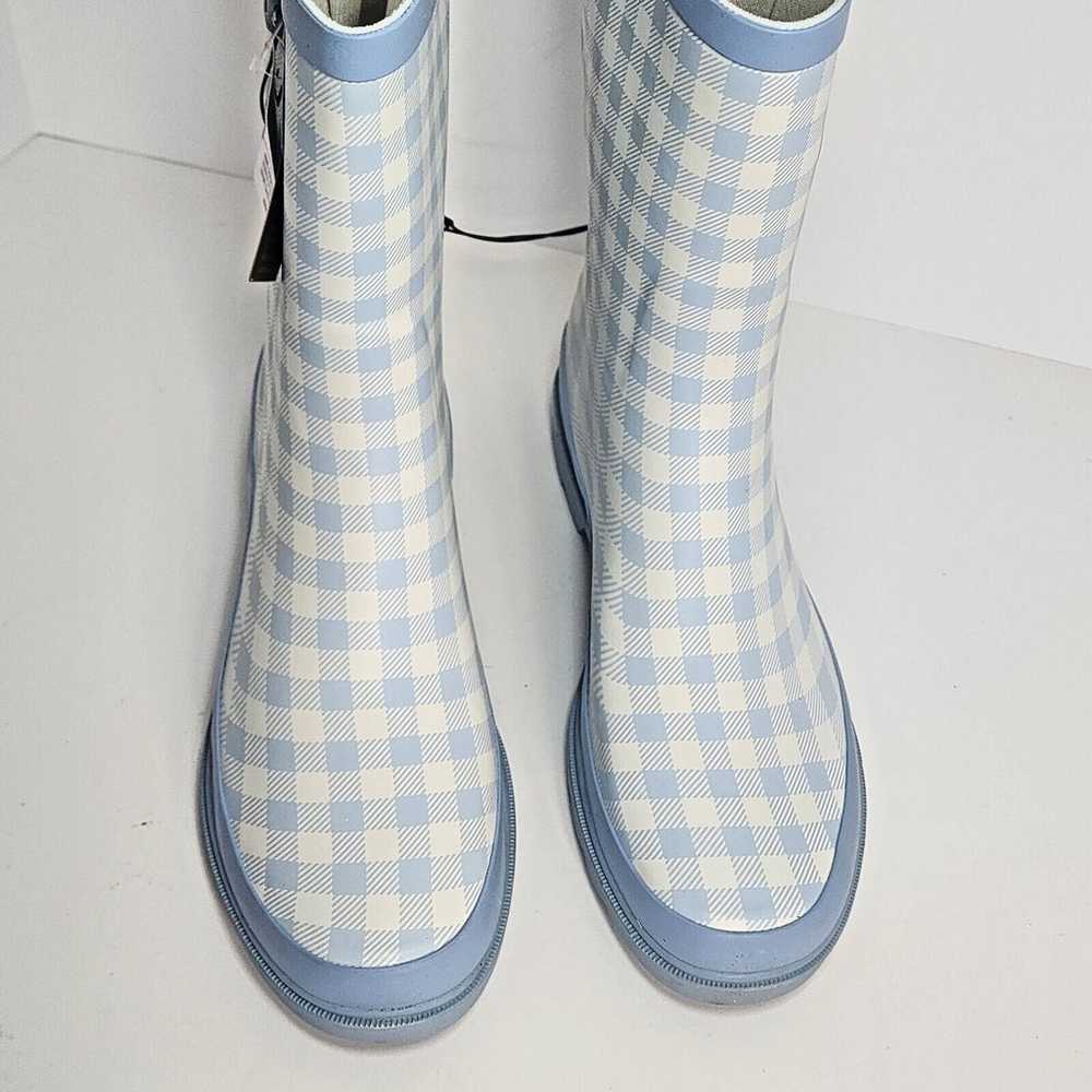 Western Chief Grunge Gingham Mid-Calf Blue Waterp… - image 2