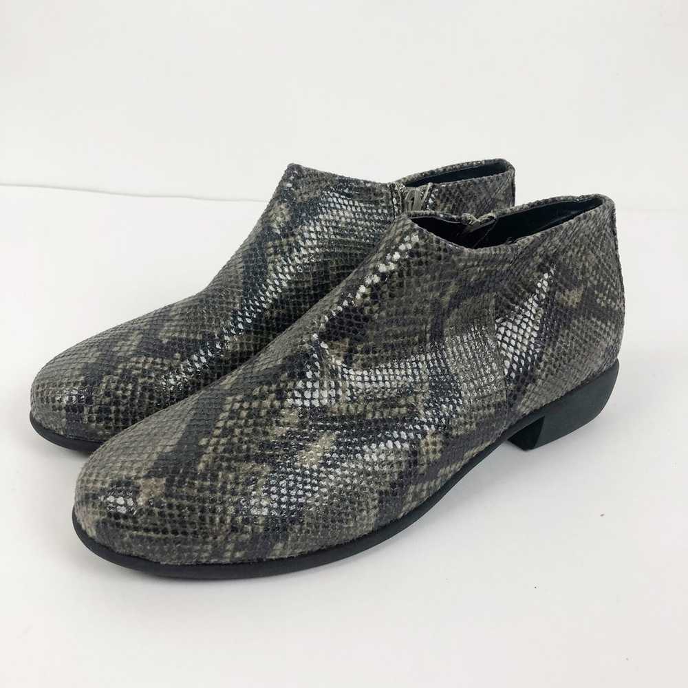 Aerosoles Womens Sophia Bootie 10 Gray Snakeskin … - image 3