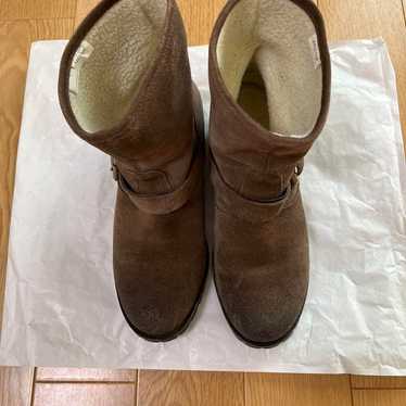 Diesel Brown Suede Engineer Boots