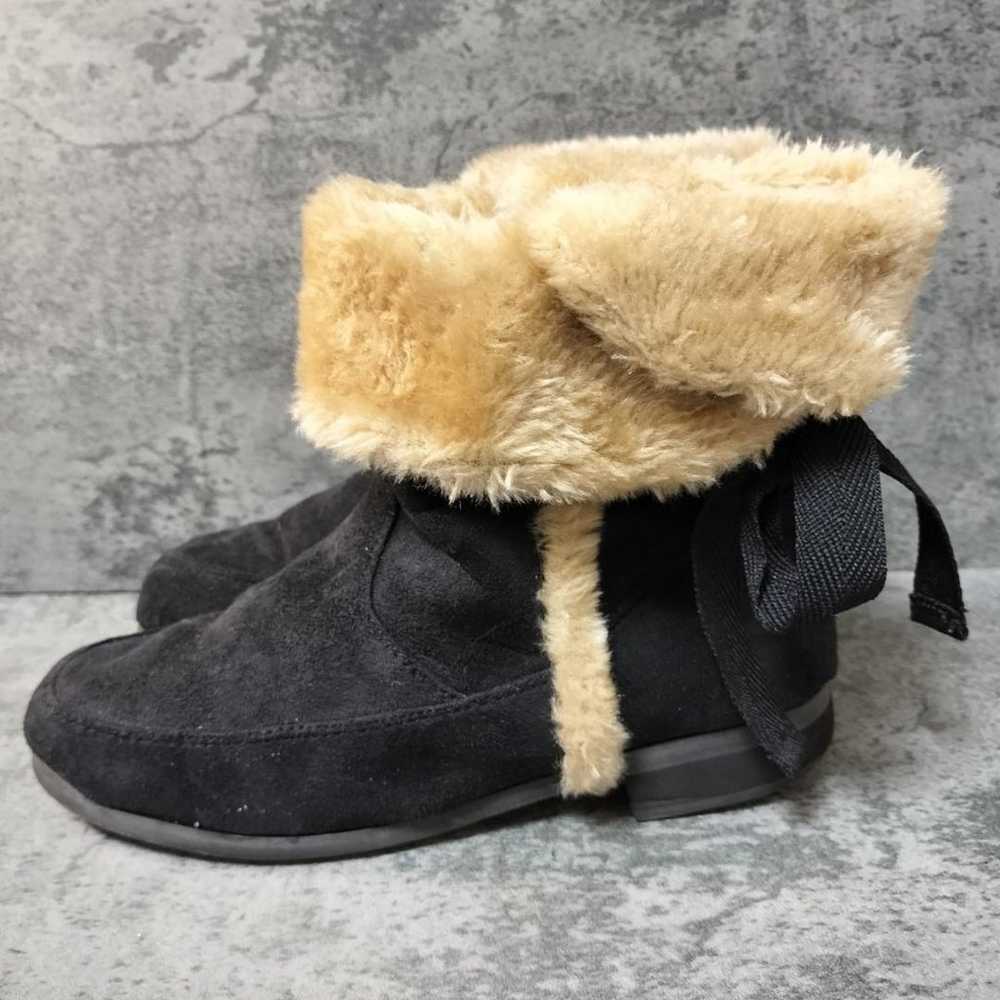 Ladies' short boots, black, suede-like material, … - image 2