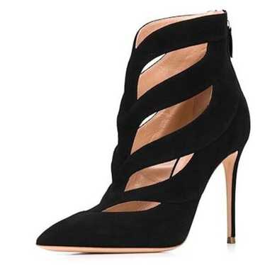 FSJ Women Sexy Cutout Ankle Booties Pointed Toe S… - image 1