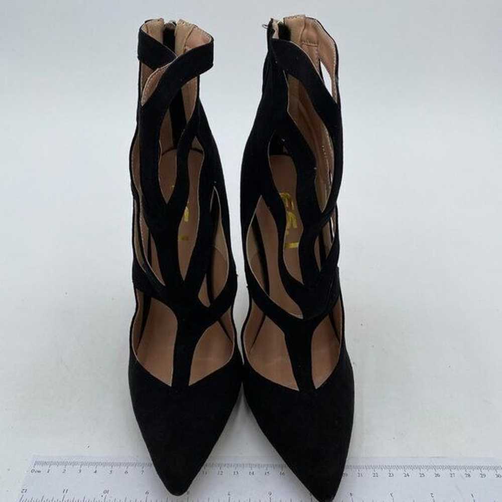 FSJ Women Sexy Cutout Ankle Booties Pointed Toe S… - image 3