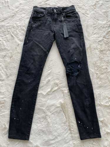 Amiri Amiri Aged Black Painter Jeans - image 1